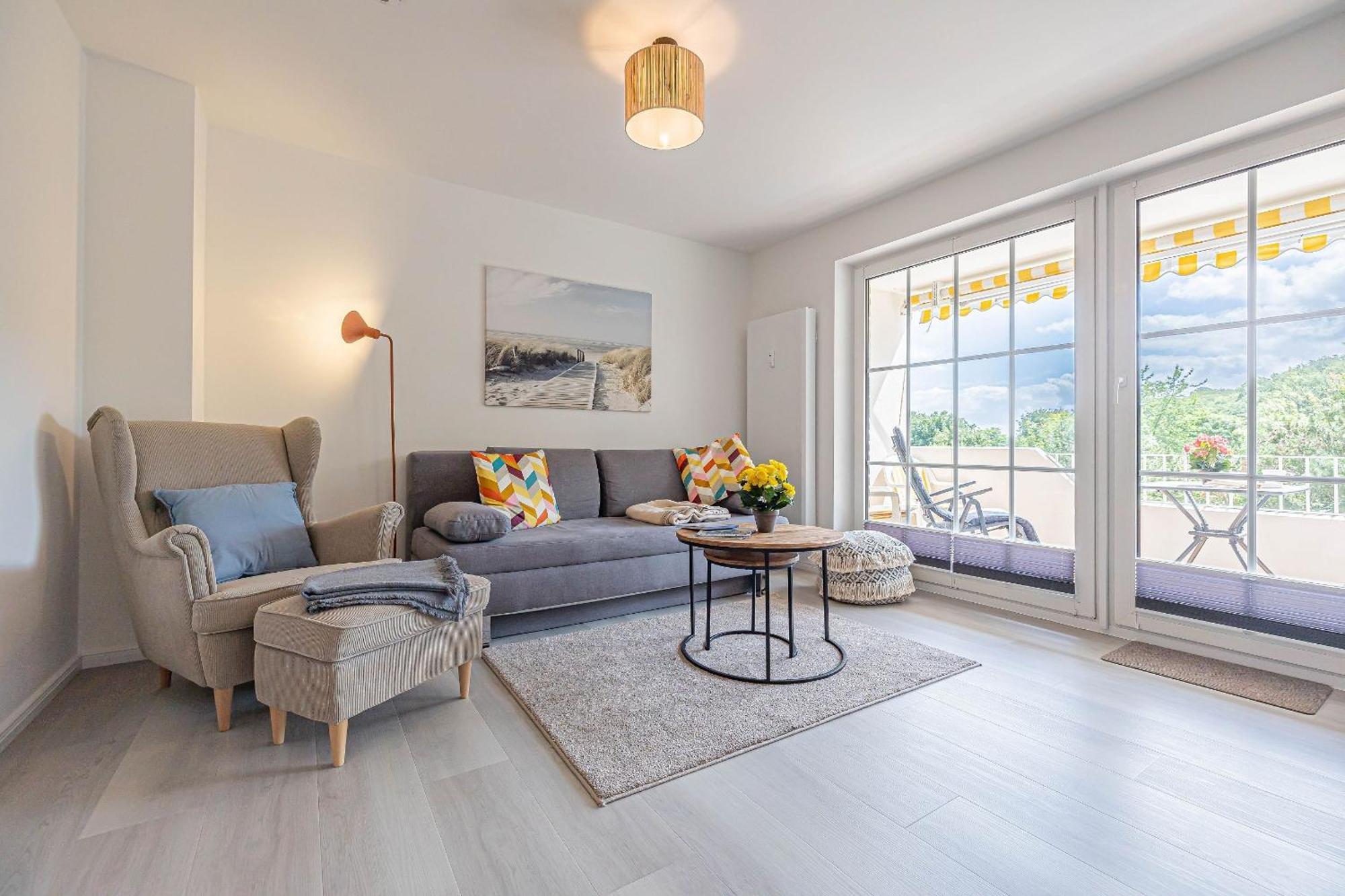 Fewo1846 - Strandresidenz Wassersleben Suedblick App 689 - Komfortables Apartment Mit Balkon Und Meerblick Harreslev Eksteriør billede